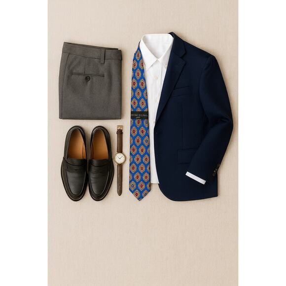 Vintage Pierre Balmain Silk Tie - Paisley Print – Classic Gift, Unisex Accessory - Picture 12 of 12